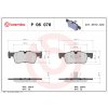 Sada brzdových platničiek, vždy 4 kusy v sade BREMBO P 06 078 (P06078)