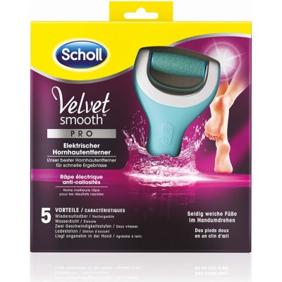 Scholl Elektrický pilník na chodidlá vodovzdorný Velvet Smooth Pro (Wet And Dry)