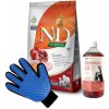 Farmina N&D Pumpkin Grain Free canine CHICKEN AND POMEGRANATE ADULT MEDIUM & MAXI 12kg & LAB V Lososový olej pre psov a mačky 1000ml + Rukavica na česanie srsti psov a mačiek ZADARMO!