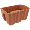 Prosperplast Crown Truhlík balkónový 39 x 28 x 20 terakota DCRO400