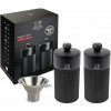Peugeot Sada mlynčekov na soľ a korenie Line Zirlion, 12 cm, carbon + lievik na korenie 4328500