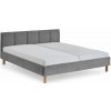 Sivá čalúnená dvojlôžková posteľ bez roštu 180x200 cm Joker – Meise Möbel