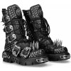 topánky kožené NEW ROCK NOMADA NEGRO Čierna