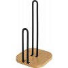 Čierny/v prírodnej farbe kovový stojan na papierové utierky – Casa Selección