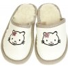 Detské biele papuče AHOJ KITTY