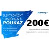 Elektronický darčekový poukaz hodnota: 200€
