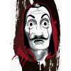 Diamondi Diamantové maľovanie - GRAFIKA MASKY (La casa de papel) Rámovanie: vypnuté plátno na rám, Rozmer: 40x50 cm