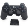 GEMBIRD gamepad JPD-WDV-01, vibračný, bezdrôtový, PC/PS2/PS3, USB