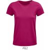SOL'S | Crusader Women, Dámske tričko z bio bavlny, červená fuchsia, S
