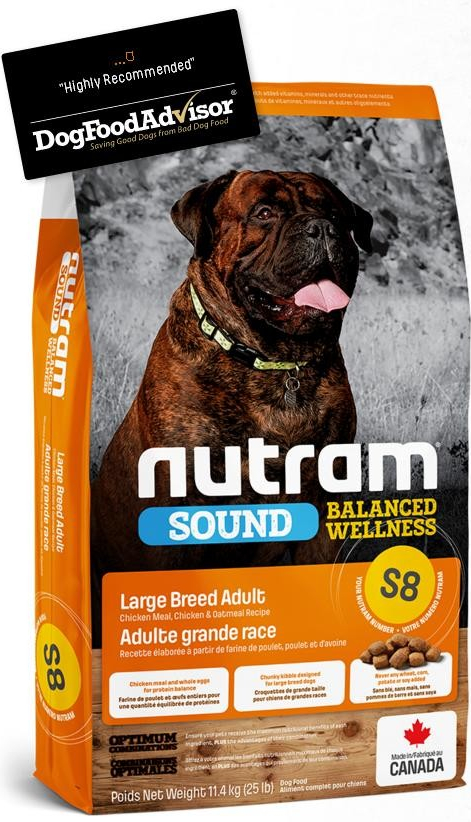 Nutram S8 Sound Large Breed Adult Dog 11,4 kg