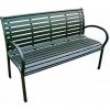 Lavička záhradná KIMBRA, 120x41x82 cm, oceľ/plast