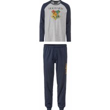 Livergy 100357541 pánské pyžamo dlouhé s potiskem šedé