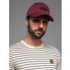 Ombre Men's baseball cap with visor and rectangular patch - maroon Other One size Ombre 5902228979029