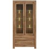 BRW Vitrína GENT REG2W2S/20/10 dub stirling nábytkárska doska 98 cm x 201 cm x 42 cm