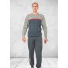 M-Max Kasjan 360 pánské pyžamo dlouhé šedé