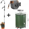 ASIST smart garden SET skladací sud 500 + sudové čerpadlo + automatický navijak s hadicou