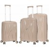 Cestovné kufre set 3ks Madisson Curves S,M,L 216 L šampanská
