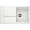 Granitový drez Blanco Zia 5 S Compact s odkapávačom, obojstranný, 86x50 cm, biely 520515