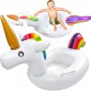 Detské nafukovacie koleso jednorožec s otvormi na nohy