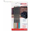 edding 1200 metalické fixky - 4 metalické farby - zlatá, strieborná, metalická červená, metalická zelená