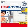 Ochranné protihlukové protišmykové podložky, 8 mm, TESA Protect, priehľadné