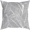 Dekoratívny vankúš VANESSA, sivé listy, 43 x 43 cm