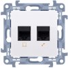 Zásuvka tel/dát. RJ12/RJ45 Cat.5e biela SIMON10 (simon)