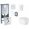 Grohe Rapid SLX Set predstenovej inštalácie, klozetu, dosky SoftClose, tlačidla Arena Cosmopolitan a súpravy na vhadzovanie tabliet, alpská biela SANI11BB3143-GR