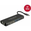 Delock USB Type-C™ 3.1 dokovací stanice HDMI 4K 30 Hz, Gigabit LAN a funkce USB PD 87721