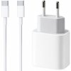 Appleking 2v1 rýchlonabíjacia súprava 20W USB-C adaptér a USB-C / USB-C kábel pre iPhone / iPad – biela - možnosť vrátiť tovar ZADARMO do 30tich dní
