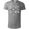 Očný lekár ikony - Tričko z organickej bavlny - 2XL ( Starostrieborná )