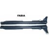 Plastové prahy Škoda Fabia - 2 kusy Jemný desén (Kvalitní provedení)