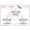 Sada brzdových platničiek kotúčovej brzdy BREMBO P 83 041