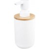 AQUALINE - SNOW dávkovač mydla na postavenie 350ml, biela/bambus 7578