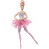 Mattel Barbie svietiaca magická baletka s ružovou sukňou