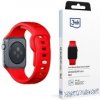 3mk Silicone Watch Strap pro Apple 42/44/45/49 mm Red 5903108565837
