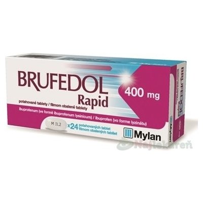 Brufedol Rapid 400 mg na bolesť a horúčku 24 tbl