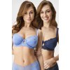 Dorina 2PACK Podprsenka Celine nevystužená modrá 70/D