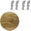 Spojka k soklu Naturel dub vínny , PVC dĺžka 0,5 cm, výška hrany 56 mm, NATNGTF56