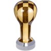 Buna café tamper, šachovnica, lak, 41 mm, nerez mat, plochý