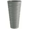 PROSPERPLAST Plastový kvetináč SAND SLIM 29,6 cm sivá
