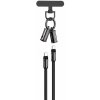 Devia kábel lanyard 2v1 PD USB-C - USB-C 1,2 m 60W čierny