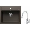 Súprava granitový drez Blanco Legra 6 523337, kuchynská batéria Oltens Lista 35202100