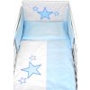 Mantinel s povlečením Baby Stars - modrý, 120x90 cm (72034901)