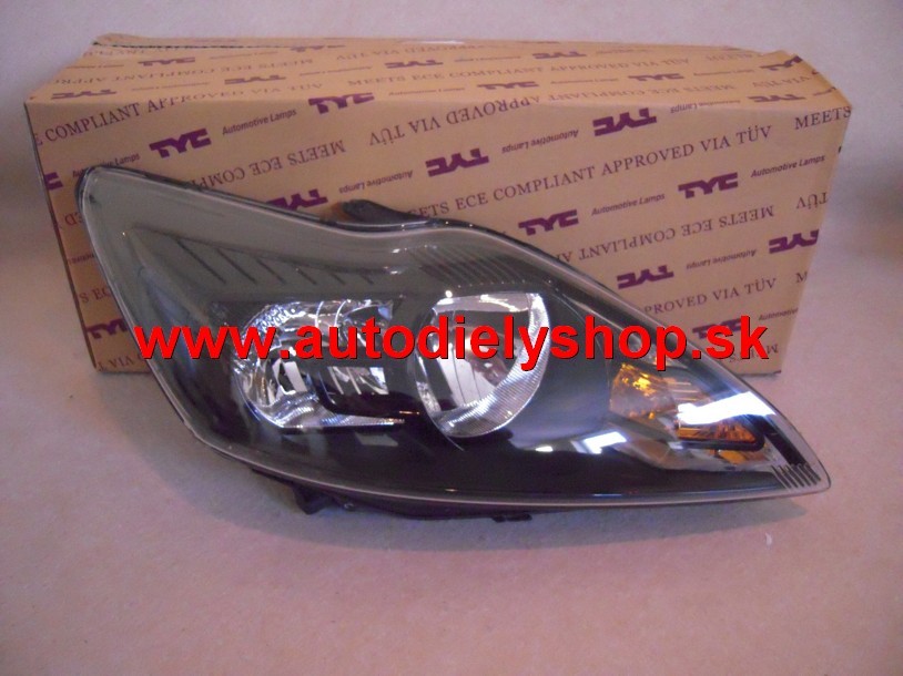 Ford FOCUS 2/2008 svetlo H1+H7 čierne pravé