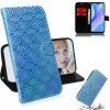 Peňaženkové kožené puzdro na Huawei P Smart S - Sky Blue