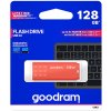 Goodram USB flash disk, USB 3.0, 128GB, UME3, oranžový, UME3-1280O0R11, USB A, s krytkou