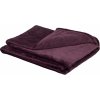 Flaušová deka Blush Bordeaux fialová 150 cm x 200 cm