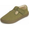 Protetika chlapčenské Barefoot papuče KIRBY KHAKI zelená
