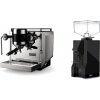 Rocket Espresso Bicocca, chrome + Eureka Mignon Silenzio, BL black